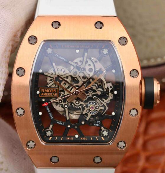 Review Buying Richard Mille RM035 Americas rose gold replica watch